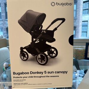 NEW Bugaboo Donkey 5 Sun Canopy in Stormy Blue